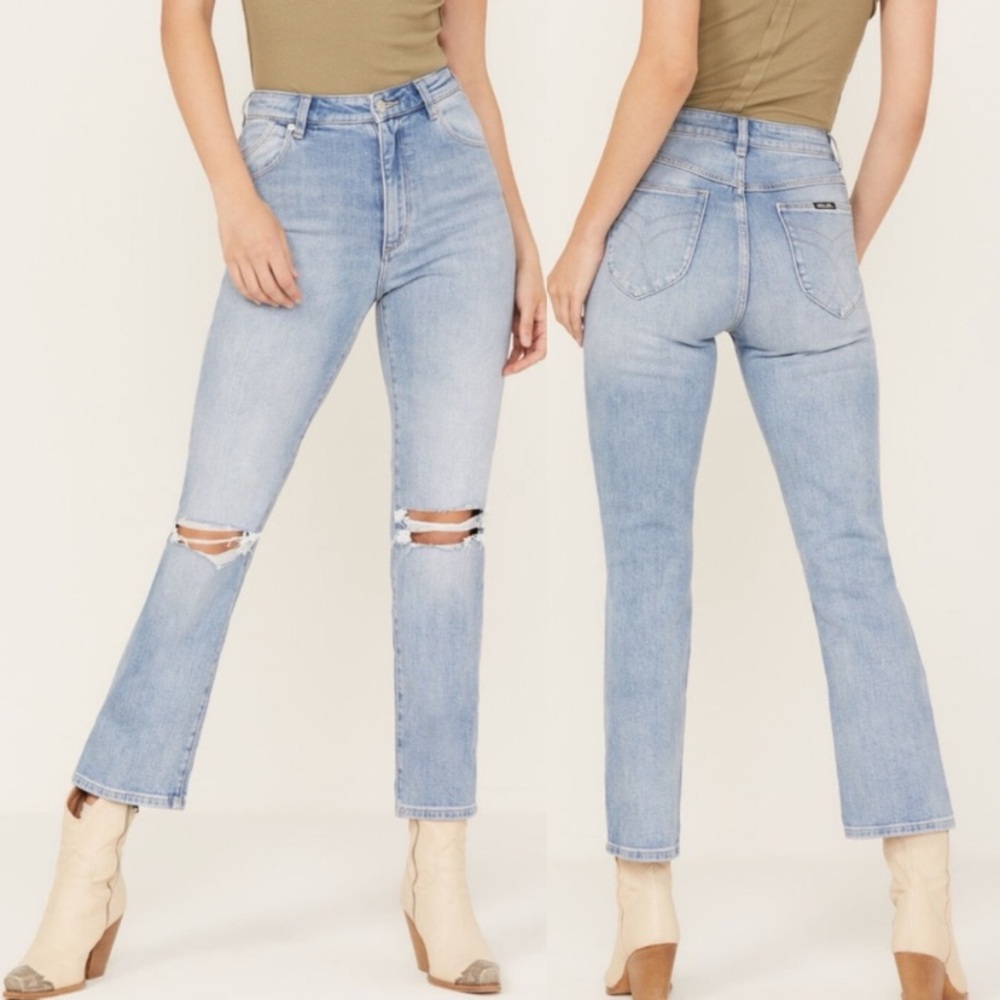Rolla’s Original High Rise Straight Jeans – G’Day Mate Wash Size 25
